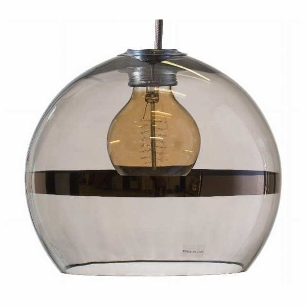 Lampa wisząca Rowan ⏀22 Smokey-Grey szkło Ebb&Flow – Lampy Rowan | bihome.pl