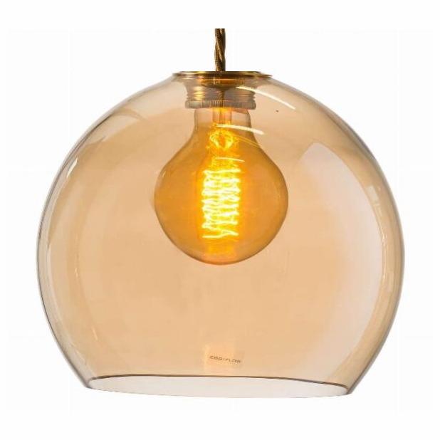 Lampa wisząca Rowan Ø22cm golden smoke - Ebb&Flow – Lampy Rowan | bihome.pl