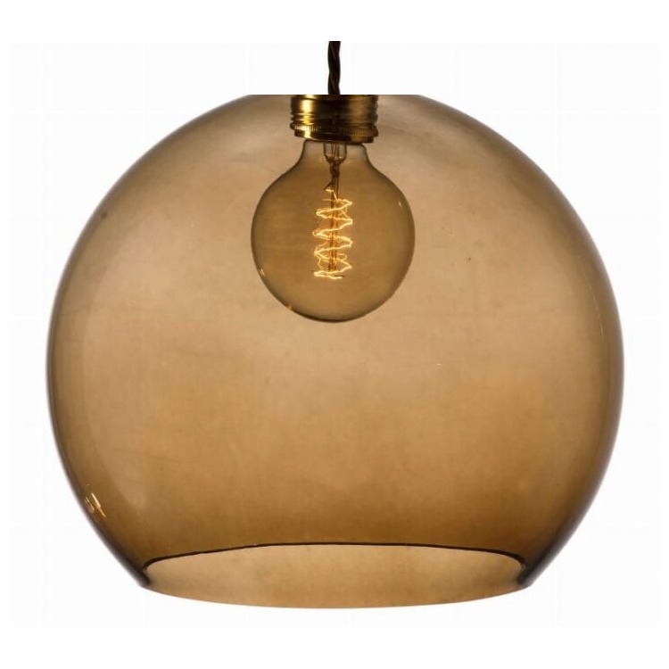 Lampa wisząca Rowan Ø28cm chestnut brown - Ebb&Flow – Lampy Rowan | bihome.pl