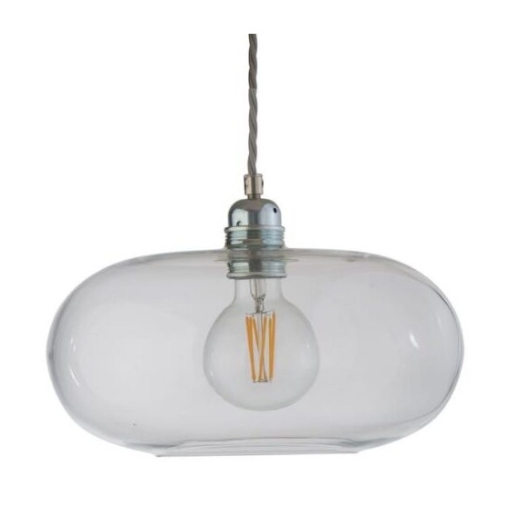 Lampa wisząca Horizon Ø29cm clear & silver - Ebb&Flow – Lampy Horizon | bihome.pl