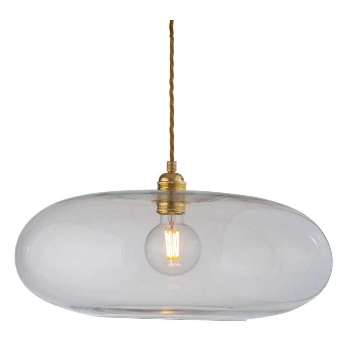 Lampa wisząca Horizon Ø45cm clear w gold - Ebb&Flow – Lampy Horizon | bihome.pl