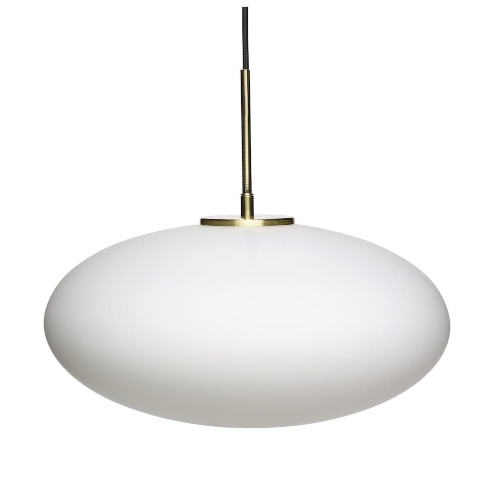 Lampa wisząca Elipse Muse ⏀40 biała szkło Hubsch – Lampy wiszące | bihome.pl