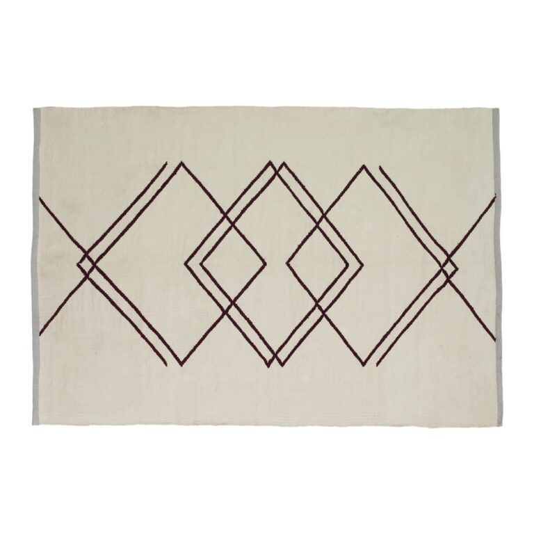 Dywan Rhomb Line 120x180 beżowy Hubsch – Dywany pokojowe | bihome.pl