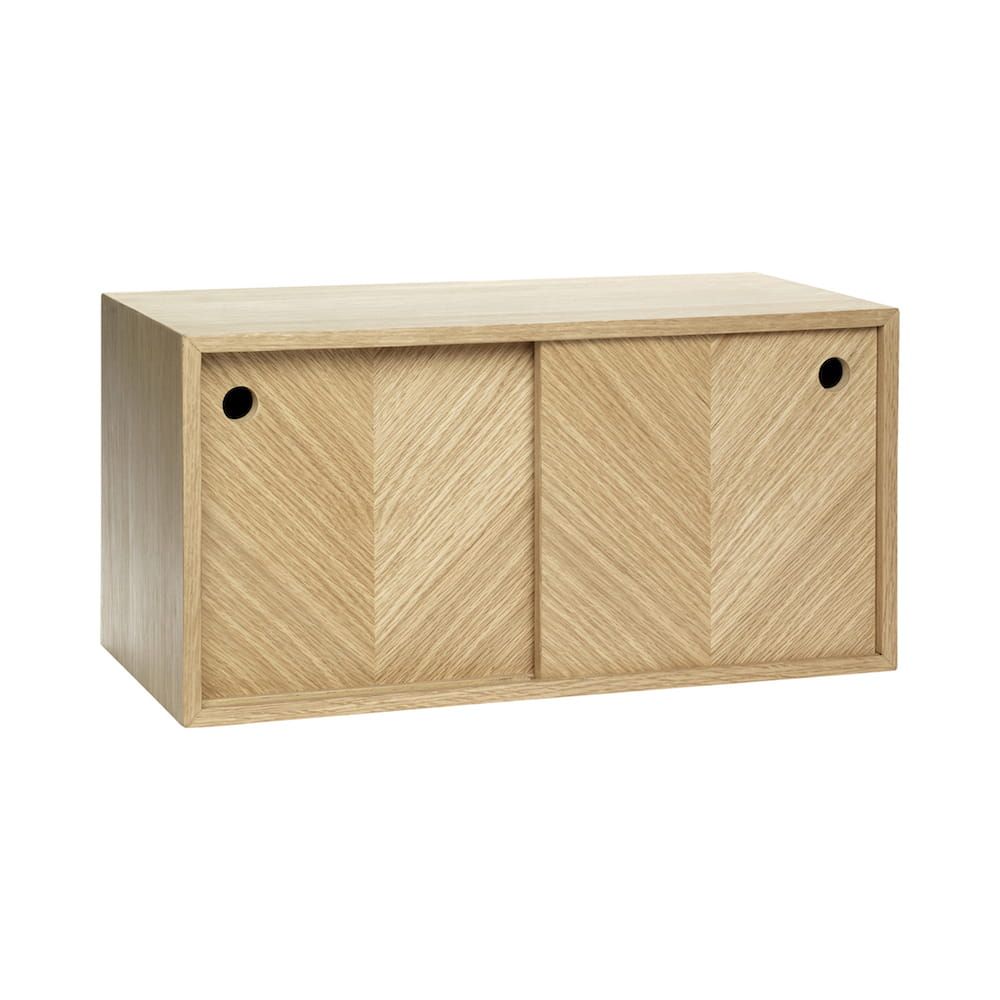 Półka ścienna Herringbone dąb Hubsch – Półki | bihome.pl