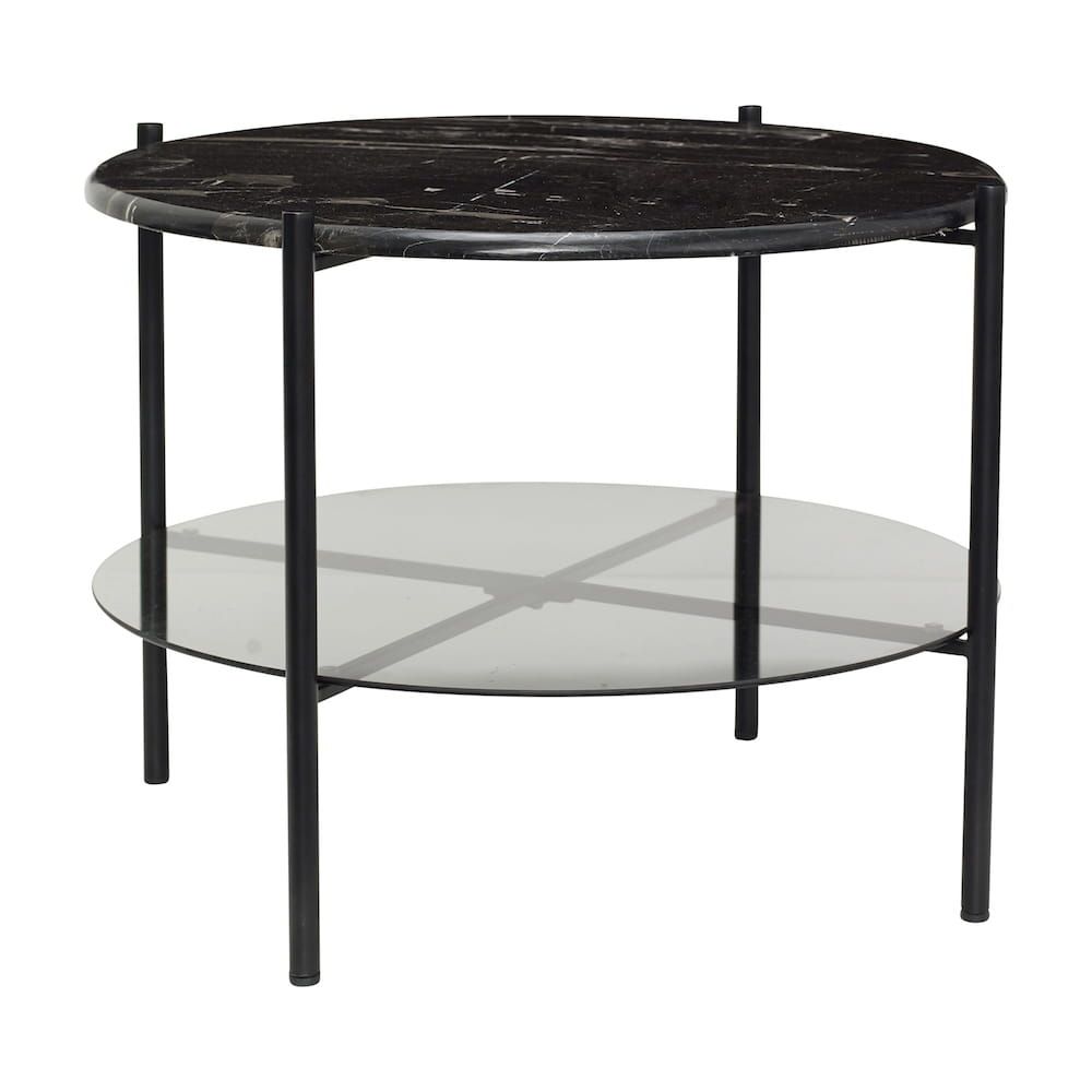 Stolik kawowy Marble czarny marmur Hubsch – Stoliki | bihome.pl
