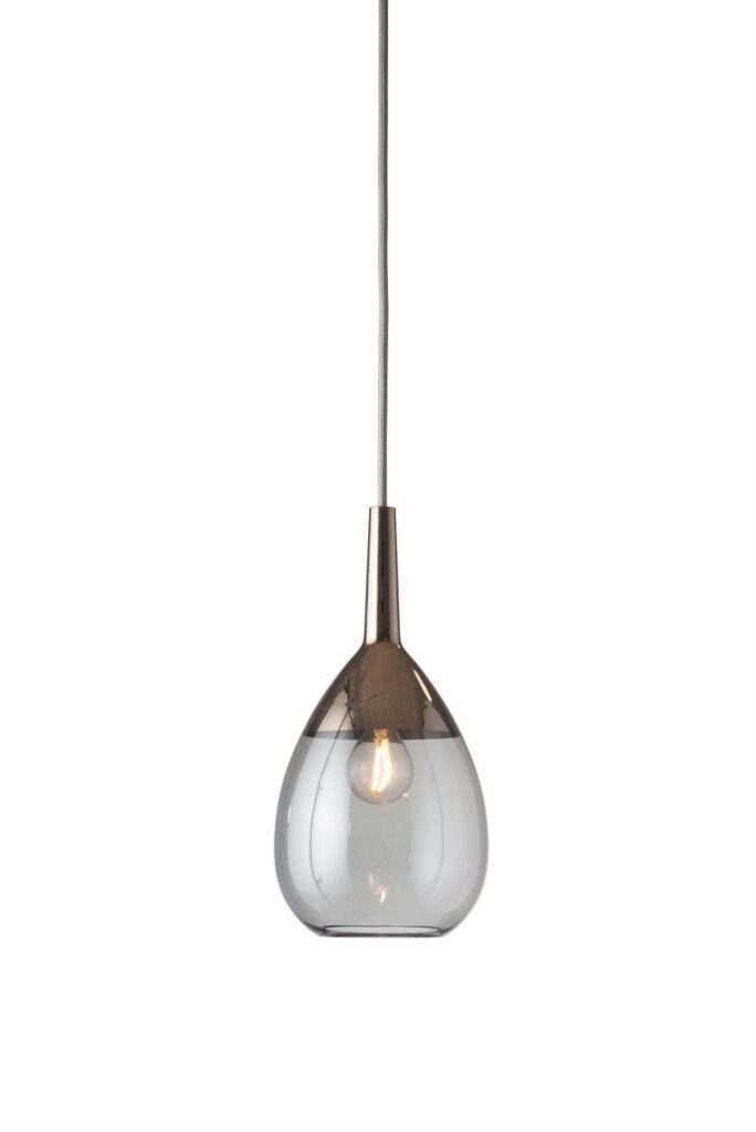 Lampa wisząca Lute Ø14cm smokey grey platinum - Ebb&Flow – Lampy Lute | bihome.pl