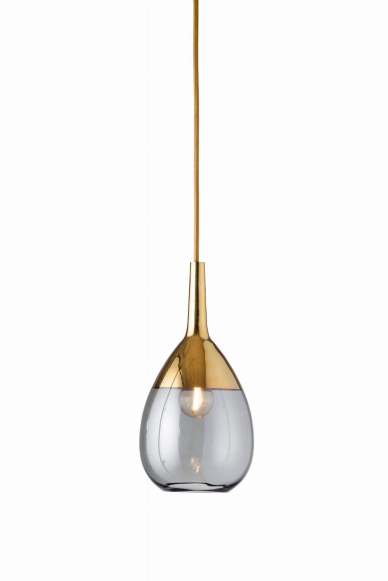 Lampa wisząca Lute ⏀14 Smokey-Grey szkło Ebb&Flow – Lampy Lute | bihome.pl