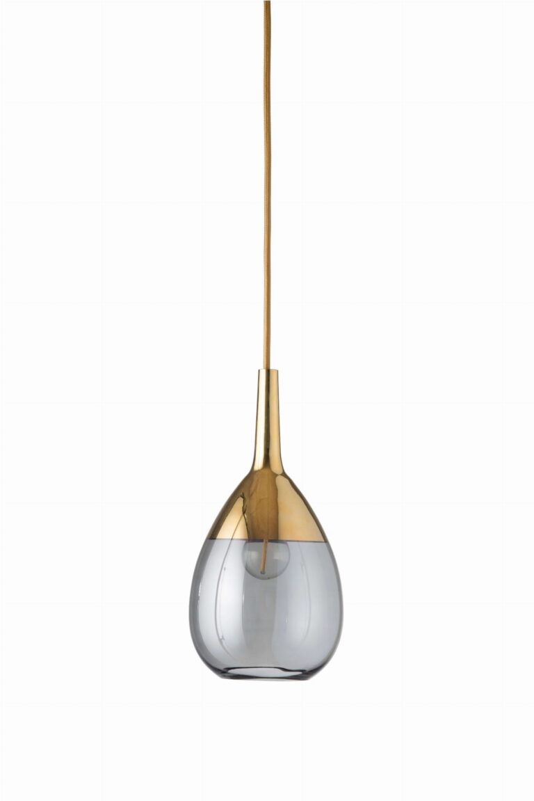 Lampa wisząca Lute ⏀14 Smokey-Grey szkło Ebb&Flow – Lampy Lute | bihome.pl