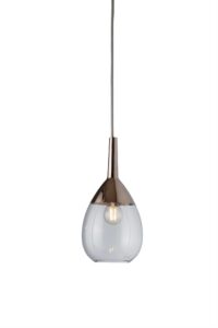 Lampa wisząca Lute Ø14cm clear platinum - Ebb&Flow – Lampy Lute | bihome.pl