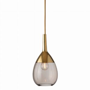 Lampa wisząca Lute Ø14cm chestnut brown gold - Ebb&Flow – Lampy Lute | bihome.pl