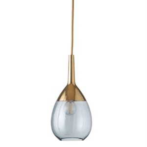 Lampa wisząca Lute Ø14cm topaz blue gold - Ebb&Flow – Lampy Lute | bihome.pl