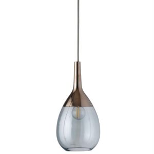 Lampa wisząca Lute Ø14cm topaz blue platinum - Ebb&Flow – Lampy Lute | bihome.pl