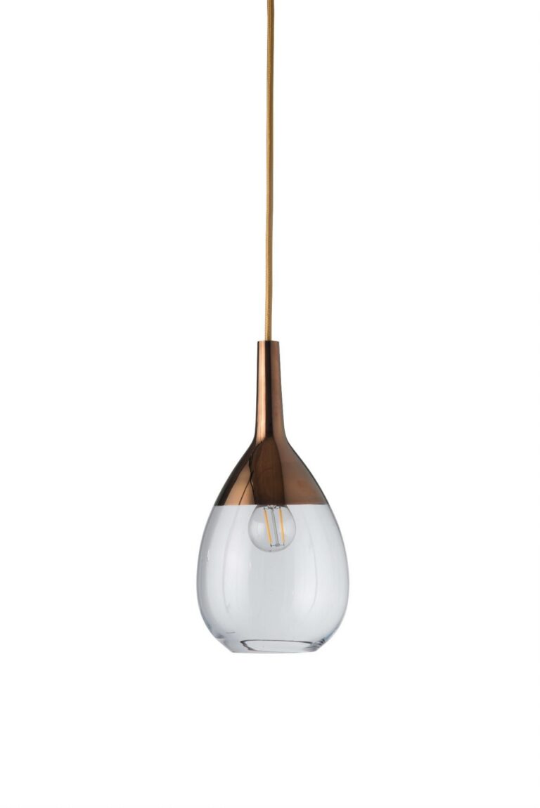 Lampa wisząca Lute Ø14cm clear copper - Ebb&Flow – Lampy Lute | bihome.pl