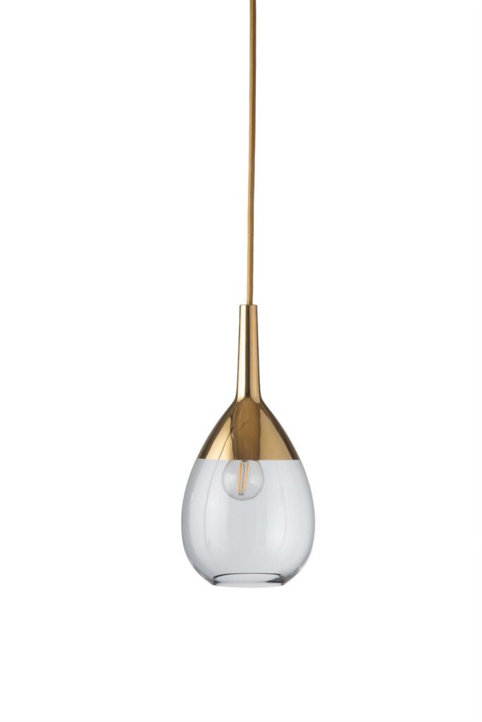 Lampa wisząca Lute Ø14cm clear gold - Ebb&Flow – Lampy Lute | bihome.pl