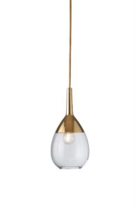 Lampa wisząca Lute Ø14cm clear gold - Ebb&Flow – Lampy Lute | bihome.pl