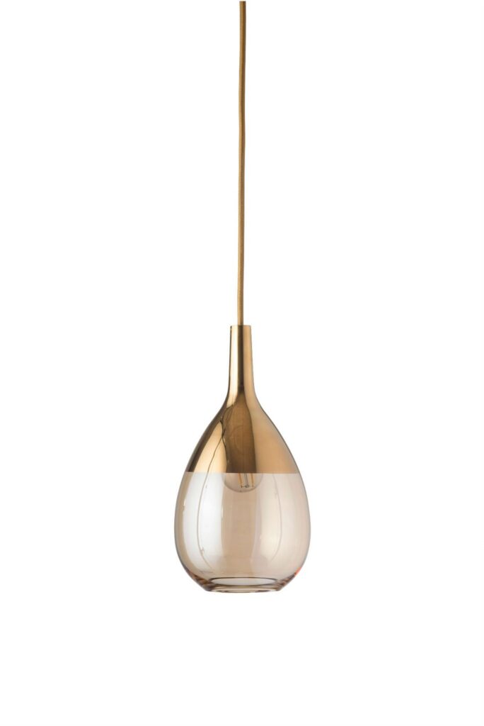 Lampa wisząca Lute Ø14cm golden smoke gold - Ebb&Flow – Lampy Lute | bihome.pl