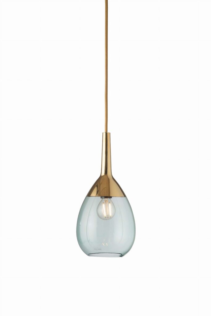 Lampa wisząca Lute Ø14cm green gold - Ebb&Flow – Lampy Lute | bihome.pl
