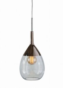 Lampa wisząca Lute Ø22cm topaz blue platinum - Ebb&Flow – Lampy Lute | bihome.pl