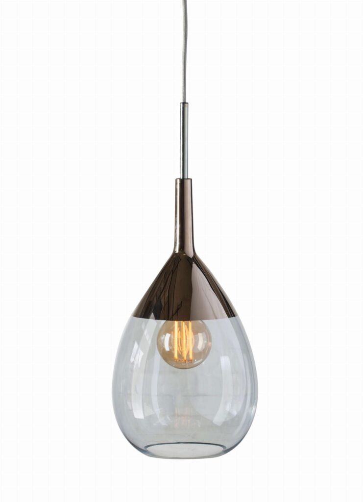 Lampa wisząca Lute Ø22cm topaz blue platinum - Ebb&Flow – Lampy Lute | bihome.pl