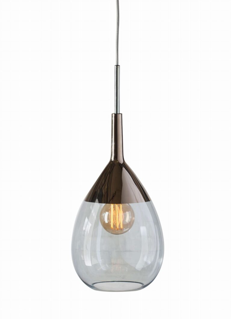Lampa wisząca Lute Ø22cm topaz blue platinum - Ebb&Flow – Lampy Lute | bihome.pl