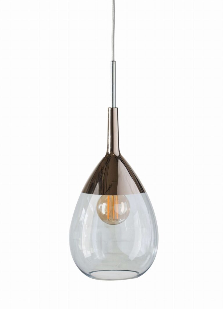 Lampa wisząca Lute Ø22cm topaz blue platinum - Ebb&Flow – Lampy Lute | bihome.pl