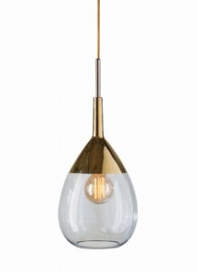 Lampa wisząca Lute Ø22cm topaz blue gold - Ebb&Flow – Lampy Lute | bihome.pl