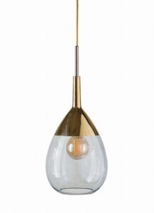 Lampa wisząca Lute Ø22cm topaz blue gold - Ebb&Flow – Lampy Lute | bihome.pl