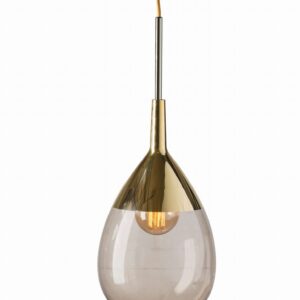 Lampa wisząca Lute Ø22cm chestnut brown gold - Ebb&Flow – Lampy Lute | bihome.pl