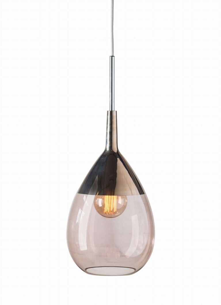 Lampa wisząca Lute Ø22cm obsidian platinum - Ebb&Flow – Lampy Lute | bihome.pl
