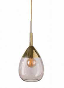 Lampa wisząca Lute Ø22cm obsidian gold - Ebb&Flow – Lampy Lute | bihome.pl