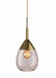 Lampa wisząca Lute Ø22cm obsidian gold - Ebb&Flow – Lampy Lute | bihome.pl