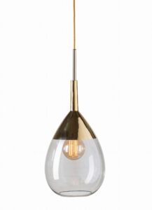 Lampa wisząca Lute Ø22cm smokey grey gold - Ebb&Flow – Lampy Lute | bihome.pl