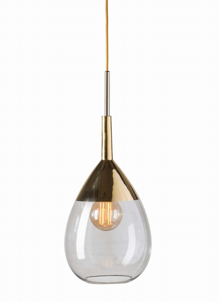 Lampa wisząca Lute Ø22cm smokey grey gold - Ebb&Flow – Lampy Lute | bihome.pl