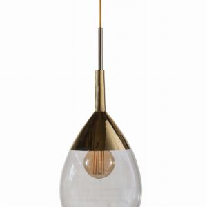 Lampa wisząca Lute Ø22cm smokey grey gold - Ebb&Flow – Lampy Lute | bihome.pl