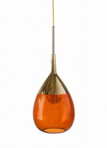 Lampa wisząca Lute ⏀22 Rust szkło Ebb&Flow – Lampy Lute | bihome.pl