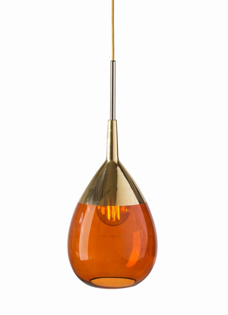 Lampa wisząca Lute ⏀22 Rust szkło Ebb&Flow – Lampy Lute | bihome.pl