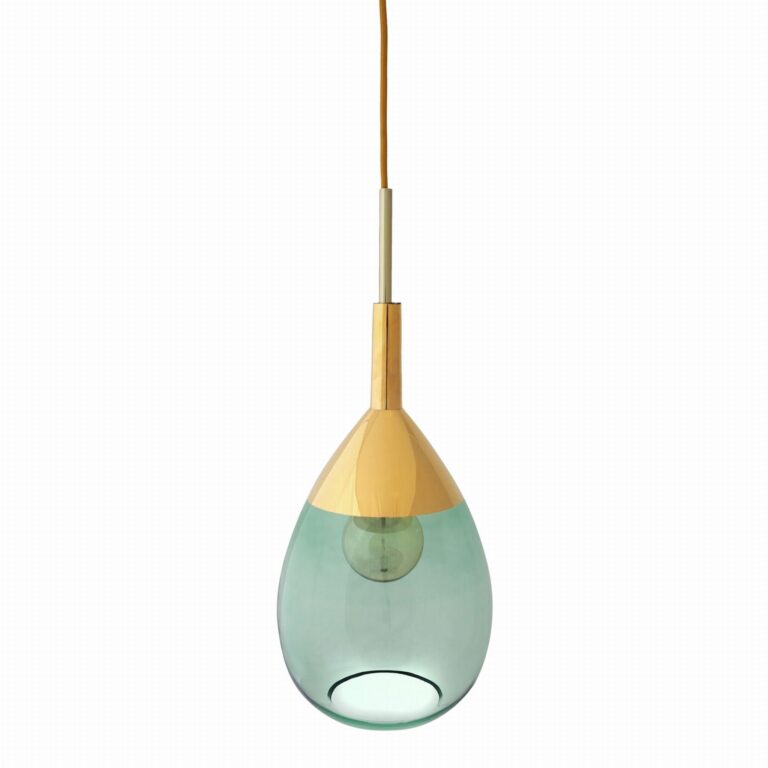 Lampa wisząca Lute Ø22cm green gold - Ebb&Flow – Lampy Lute | bihome.pl