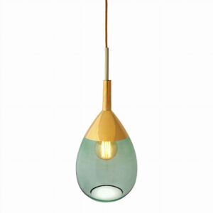 Lampa wisząca Lute Ø22cm green gold - Ebb&Flow – Lampy Lute | bihome.pl