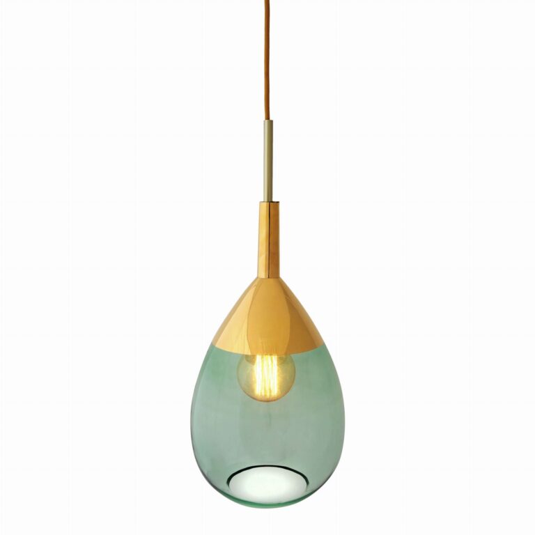 Lampa wisząca Lute Ø22cm green gold - Ebb&Flow – Lampy Lute | bihome.pl