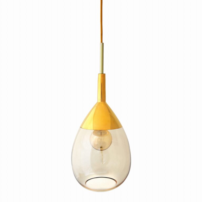 Lampa wisząca Lute Ø22cm golden smoke gold - Ebb&Flow – Lampy Lute | bihome.pl