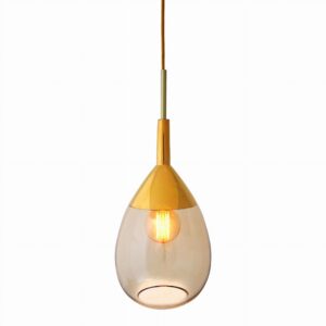 Lampa wisząca Lute Ø22cm golden smoke gold - Ebb&Flow – Lampy Lute | bihome.pl