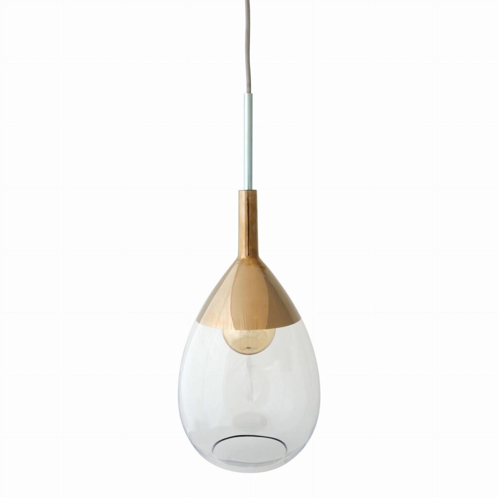 Lampa wisząca Lute Ø22cm clear platinum - Ebb&Flow – Lampy Lute | bihome.pl