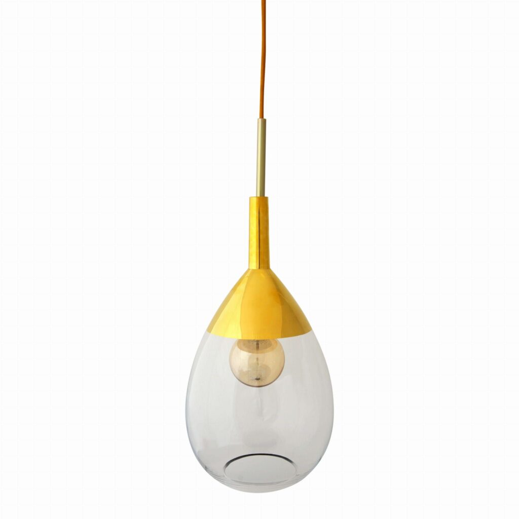 Lampa wisząca Lute Ø22cm clear gold - Ebb&Flow – Lampy Lute | bihome.pl