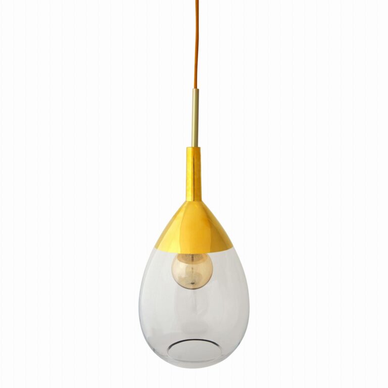 Lampa wisząca Lute Ø22cm clear gold - Ebb&Flow – Lampy Lute | bihome.pl