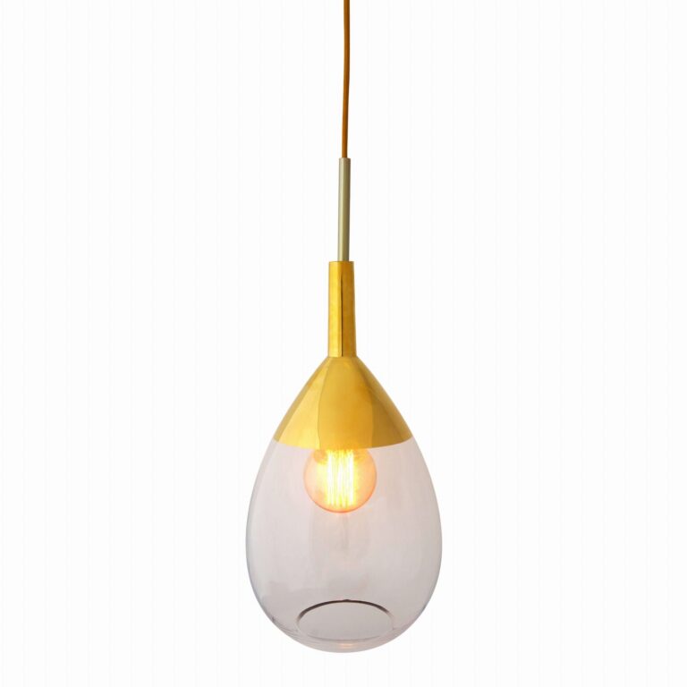 Lampa wisząca Lute Ø22cm clear gold - Ebb&Flow – Lampy Lute | bihome.pl