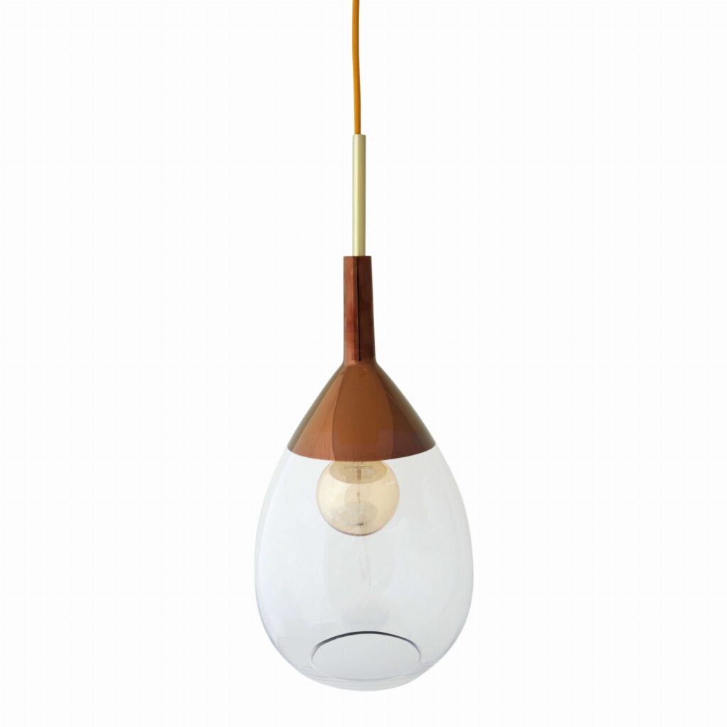 Lampa wisząca Lute Ø22cm clear copper - Ebb&Flow – Lampy Lute | bihome.pl