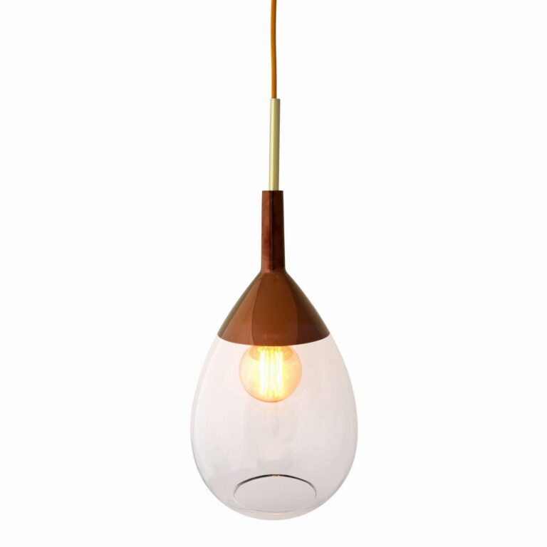 Lampa wisząca Lute Ø22cm clear copper - Ebb&Flow – Lampy Lute | bihome.pl