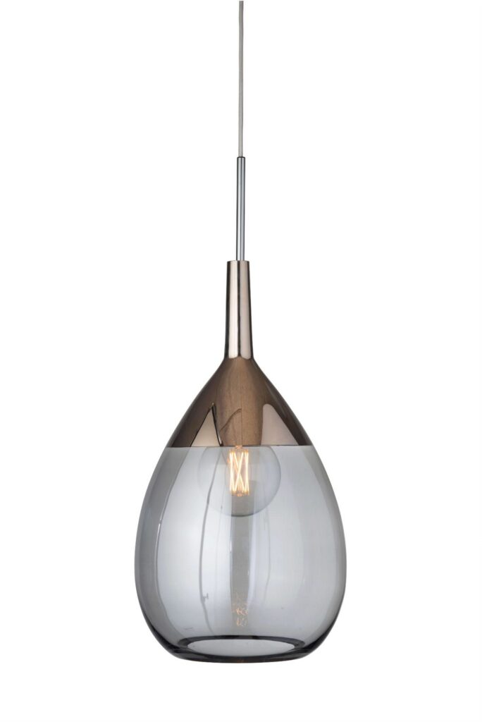 Lampa wisząca Lute Ø31cm smokey grey platinum - Ebb&Flow – Lampy Lute | bihome.pl