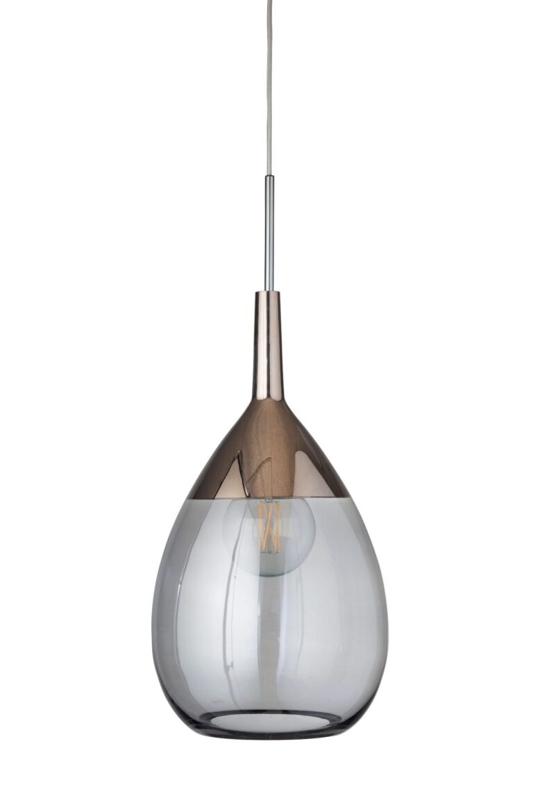 Lampa wisząca Lute Ø31cm smokey grey platinum - Ebb&Flow – Lampy Lute | bihome.pl