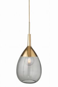Lampa wisząca Lute Ø31cm smokey grey gold - Ebb&Flow – Lampy Lute | bihome.pl